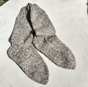 Handknit Thick Wool Socks Slippers